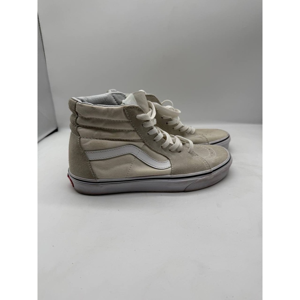 VANS SK8-HI Beige/White Suede/Canvas Sneakers Shoes 500714 US sz. W 9 /7.5 M